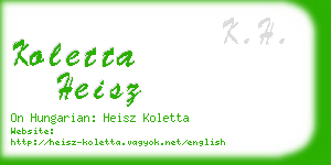 koletta heisz business card